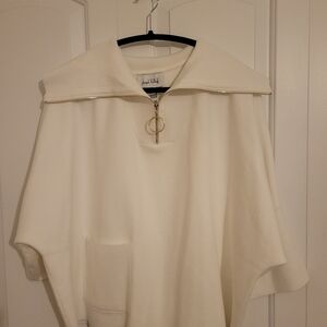 Joseph Ribkoff Cream Sweater with Zipper Detail